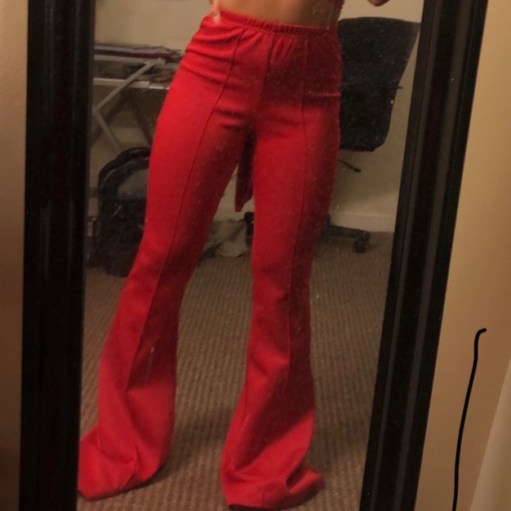 pretty little thing red pants